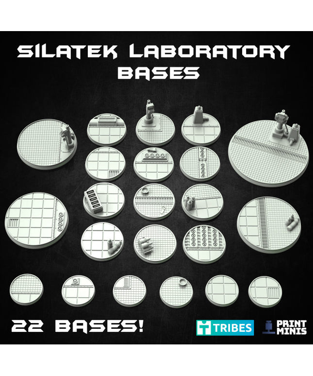 Evil Laboratory Scenic Bases - 22 miniatures - The Outbreak Collection