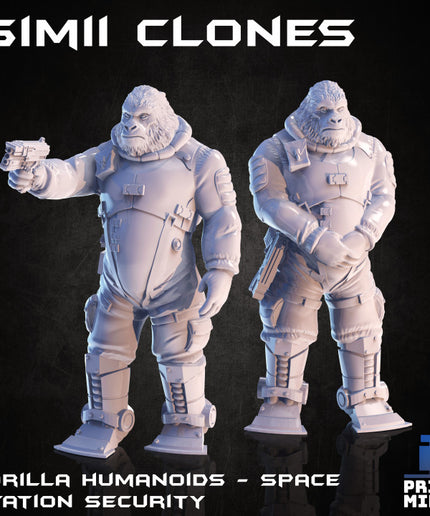 Simii Security Guards - Gorilla Humanoids - In Orbit Collection