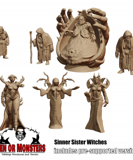Gang- Sinner Sister Witches - 6 Figures