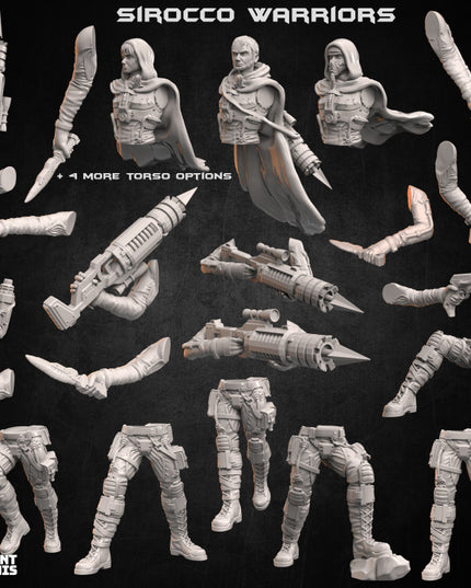 Sirocco Desert Warriors (modular) - Dimozian Sands Collection