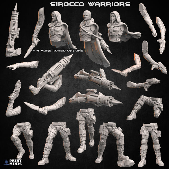 Sirocco Desert Warriors (modular) - Dimozian Sands Collection