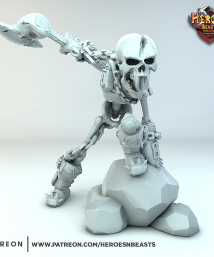 skeleton axe warrior