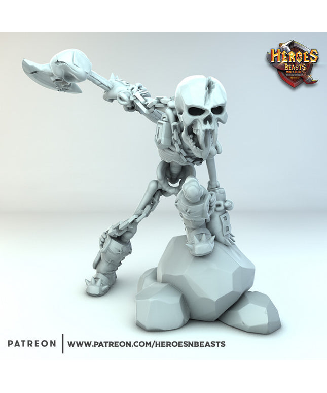 skeleton axe warrior