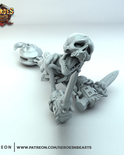 Skeleton crawling warrior