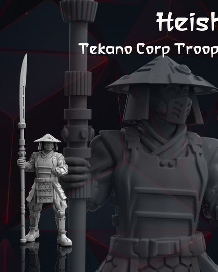 4x Sci-Fi Japan Troops - Tekano Corp Collection