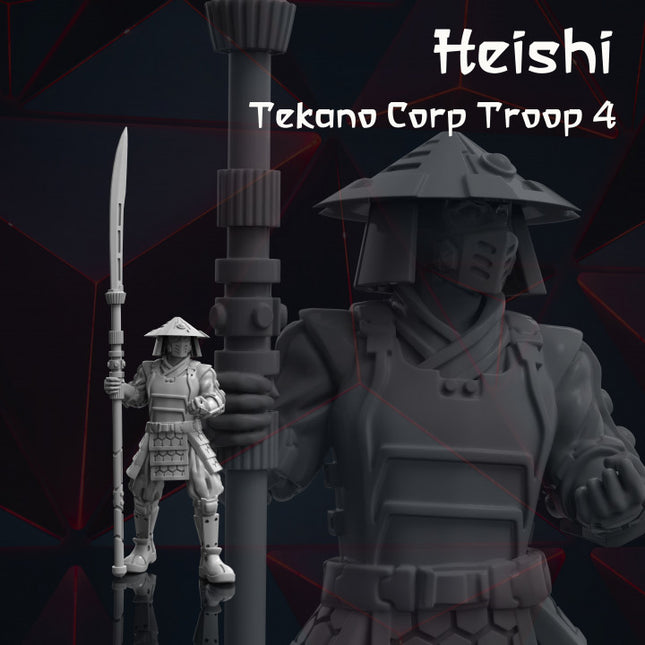 4x Sci-Fi Japan Troops - Tekano Corp Collection