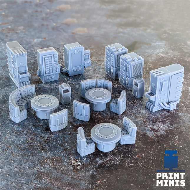 Space Station Canteen - Sci-Fi Terrain Pack - In Orbit Collection