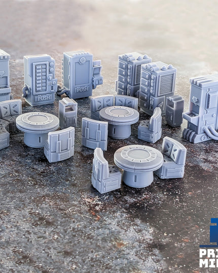 Space Station Canteen - Sci-Fi Terrain Pack - In Orbit Collection