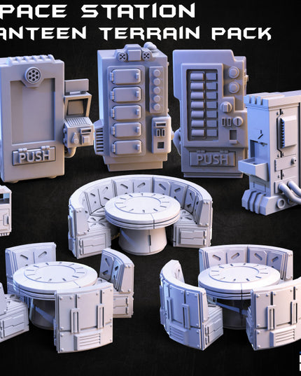 Space Station Canteen - Sci-Fi Terrain Pack - In Orbit Collection