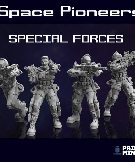 Space Soldiers - Special Forces Military x 4 - Space Pioneers Collection