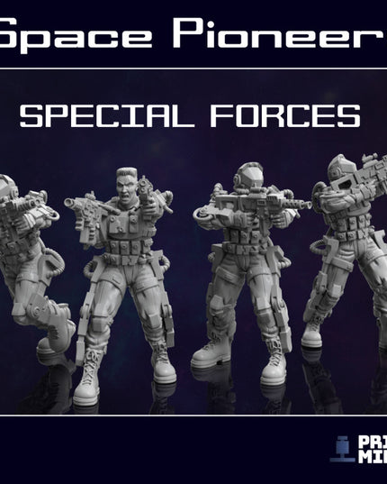 Space Soldiers - Special Forces Military x 4 - Space Pioneers Collection