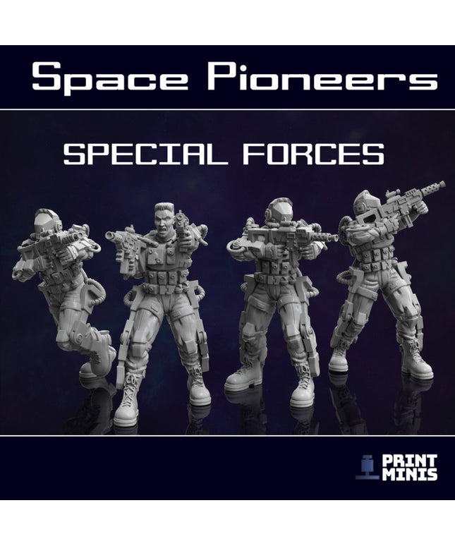 Space Soldiers - Special Forces Military x 4 - Space Pioneers Collection