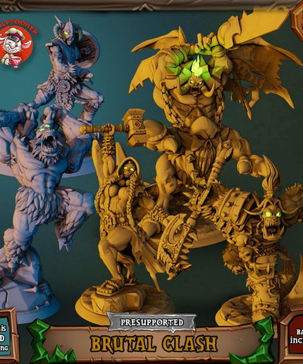 Brutal Clash - 32mm ( 5 Miniature Set )