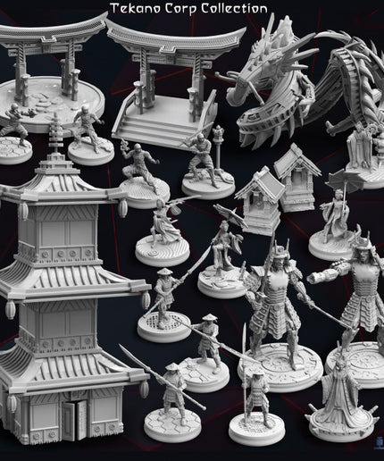 Tekano Corp Collection - robots & capitalism dominate in New Japan!