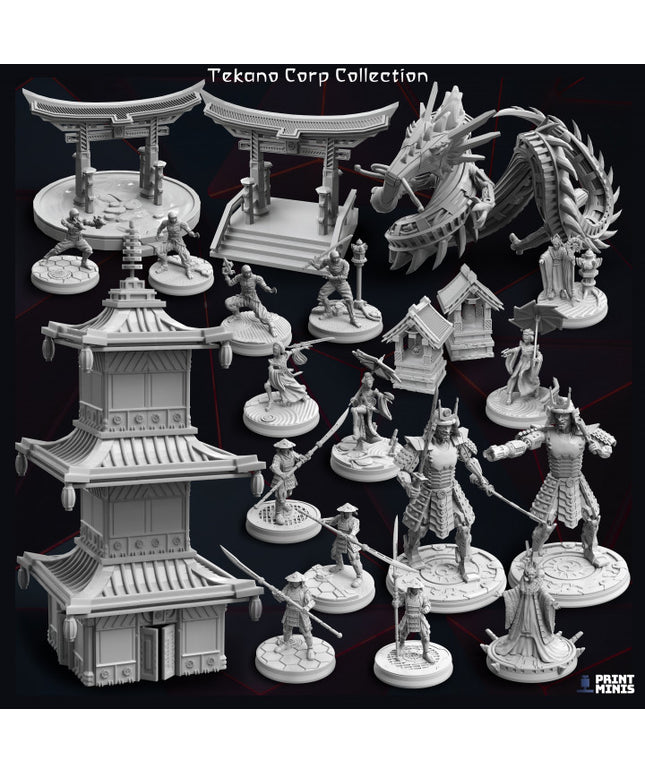 Tekano Corp Collection - robots & capitalism dominate in New Japan!