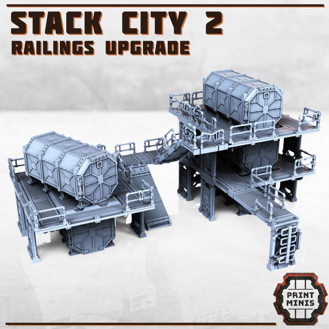 Stack City Terrain - Part 2 - Railings