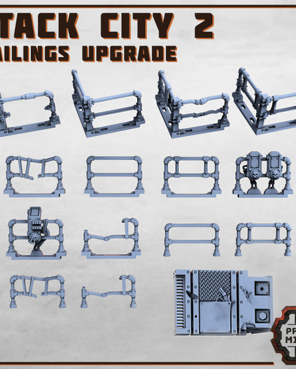 Stack City Terrain - Part 2 - Railings