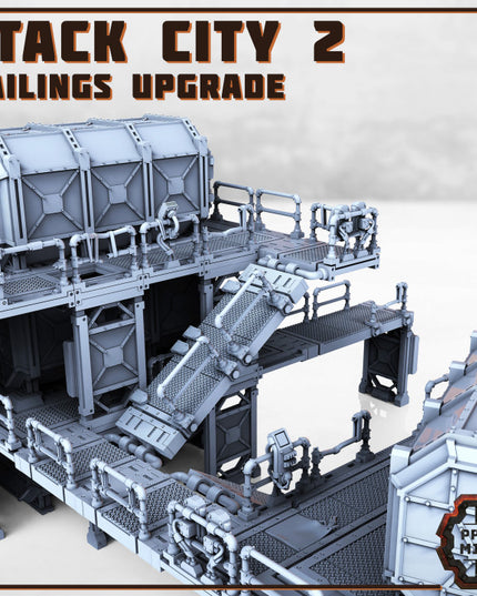 Stack City Terrain - Part 2 - Railings