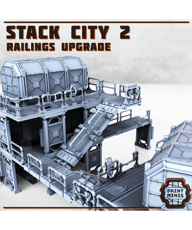Stack City Terrain - Part 2 - Railings