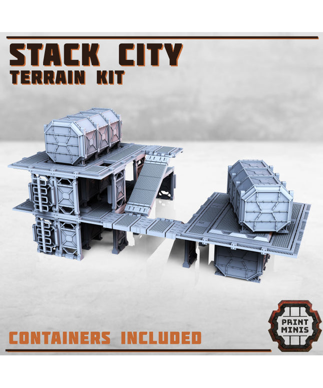 Stack City Terrain w/ Containers - Part 1