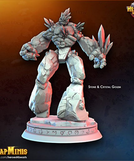 Stone and crystal Golem