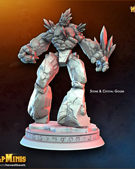 Stone and crystal Golem