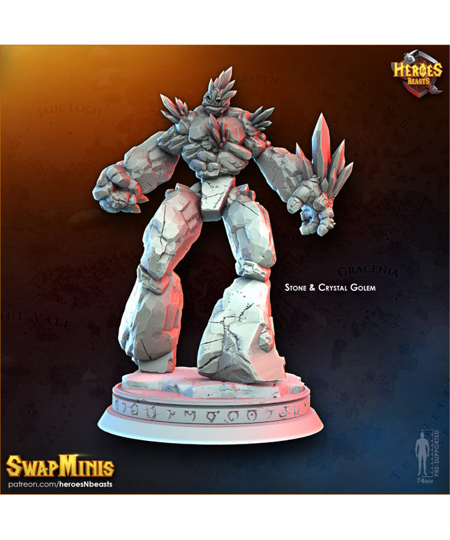 Stone and crystal Golem