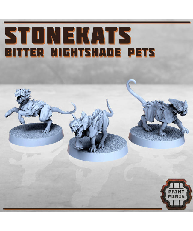 Stonekats x3 - Bitter Nightshade Pets