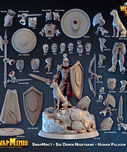 Swapmini 1- paladin - Sir Oswin Nightbane
