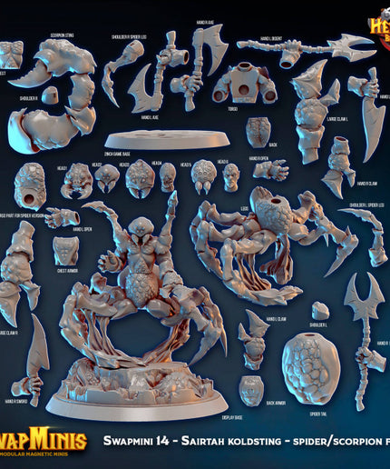 Swapmini 14 - Sairtah koldsting - spider folk / scorpion