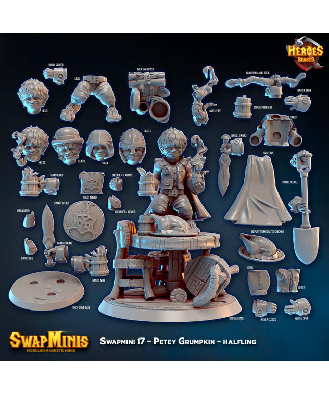 Swapmini 17 - Petey Grumpkin - halfling