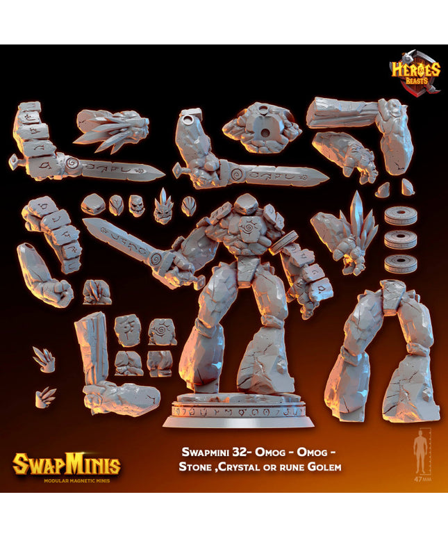 Swapmini 32- Omog - Omog - Stone ,Crystal or rune Golem