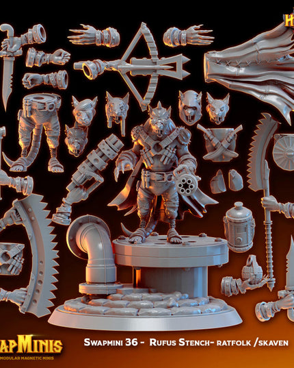 Swapmini 36 - Rufus Stench- ratfolk /skaven