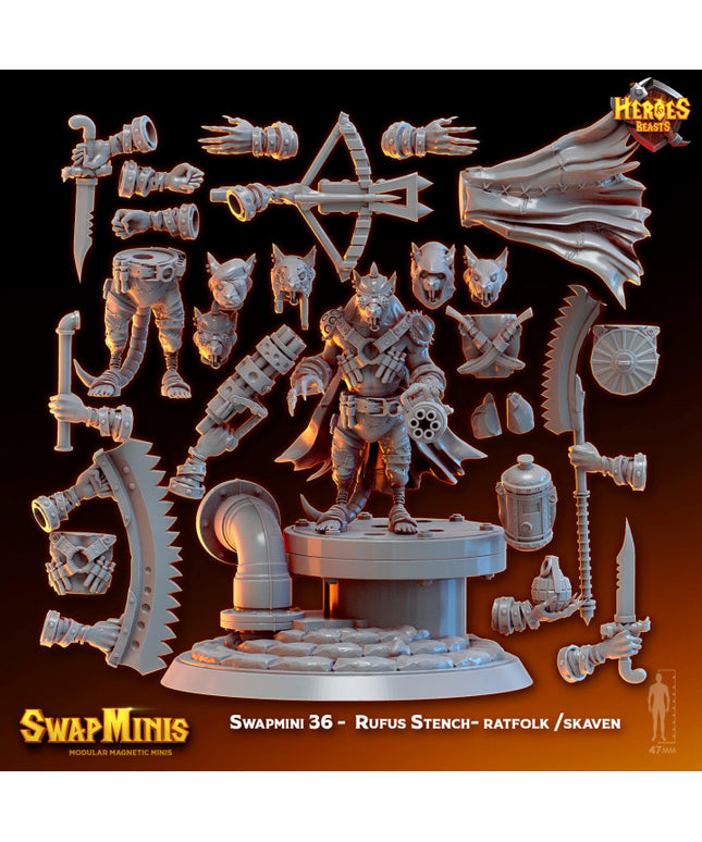 Swapmini 36 - Rufus Stench- ratfolk /skaven