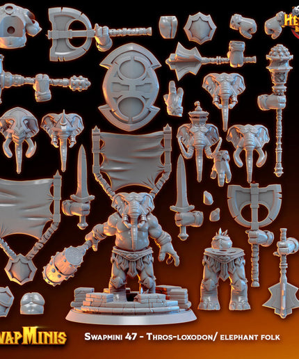 Swapmini 47 - Thros-loxodon/ elephant folk