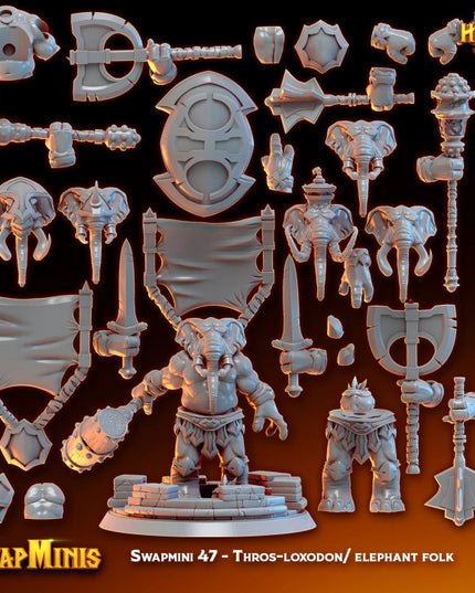 Swapmini 47 - Thros-loxodon/ elephant folk