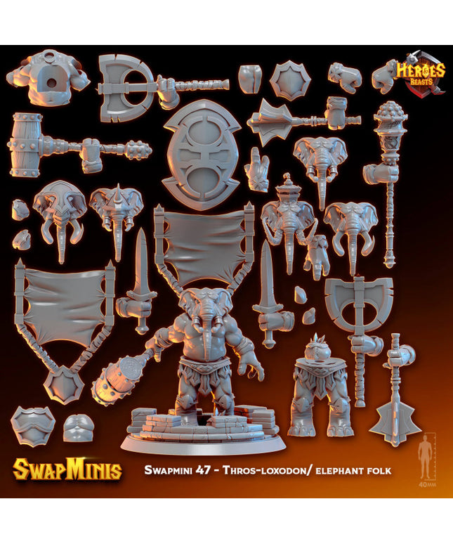 Swapmini 47 - Thros-loxodon/ elephant folk