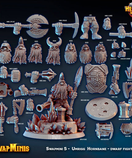 Swapmini 5 - Umrigg Hornbane - dwarf fighter