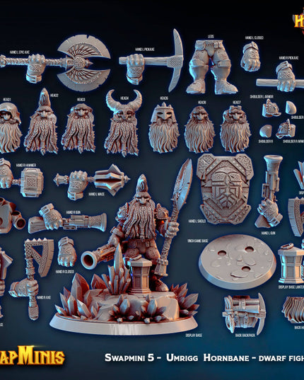Swapmini 5 - Umrigg Hornbane - dwarf fighter