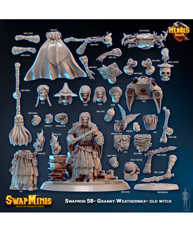 Swapmini 58 - Granny Weatherwax - old witch