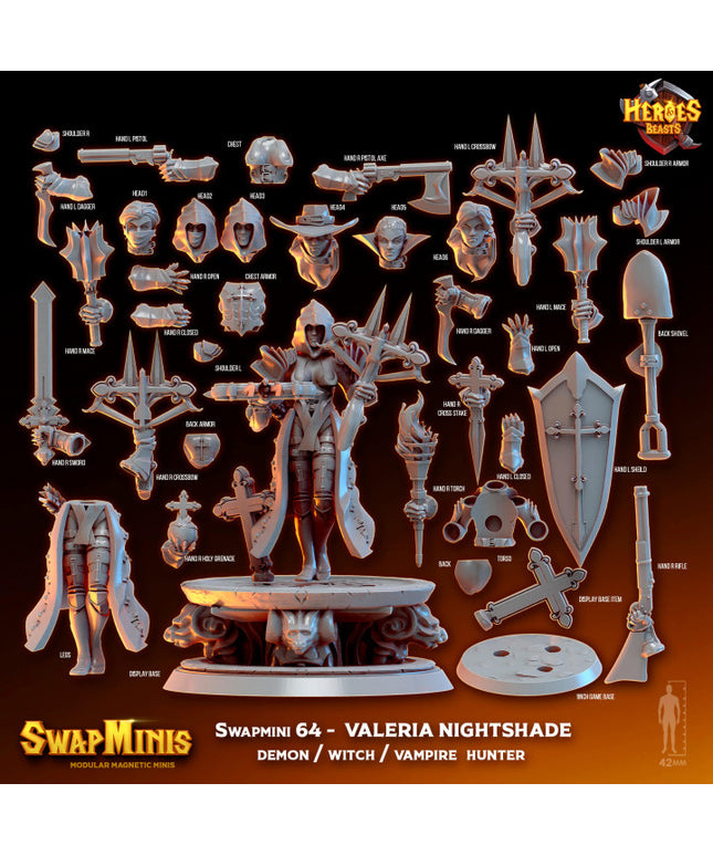 Swapmini 64 - Valeria Nightshade - demon / witch / vampire hunter