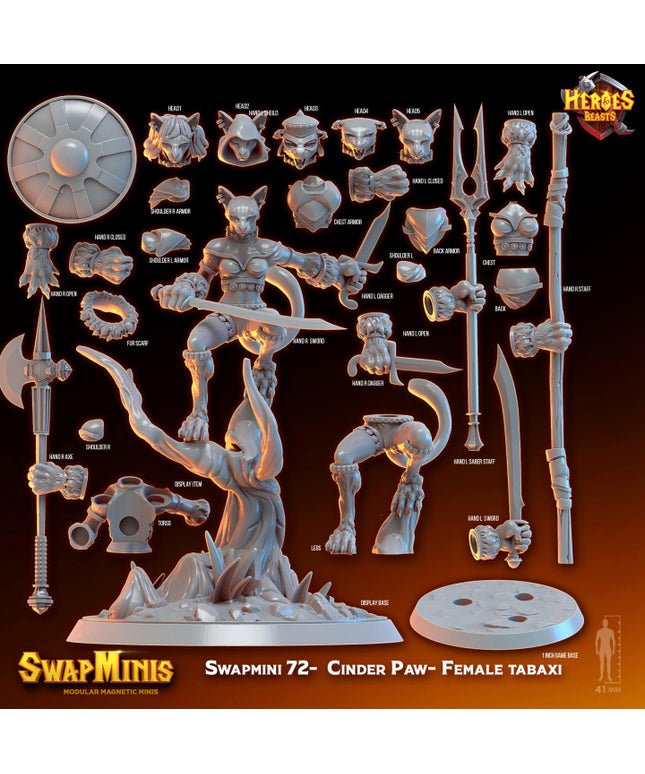Swapmini 72- Cinder Paw- Female tabaxi