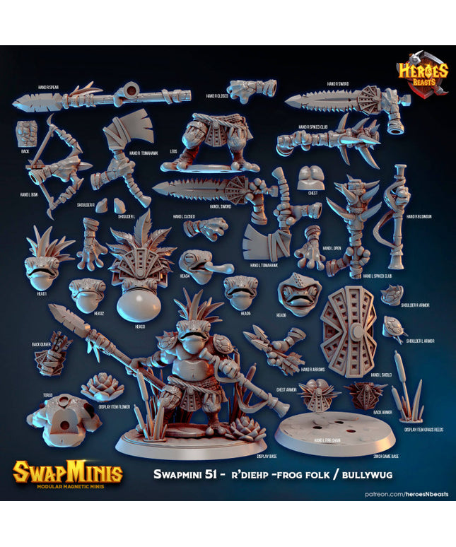 51 Swapmini 51 - frog folk / bullywug
