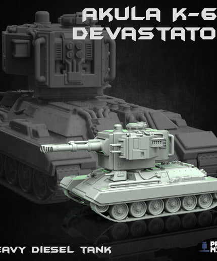 The Akula Dieselpunk Tanks - K-37 and Devastator K-66 - Iron Guard Collection