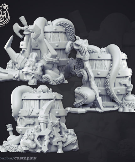 Undead Pirate Ship Props