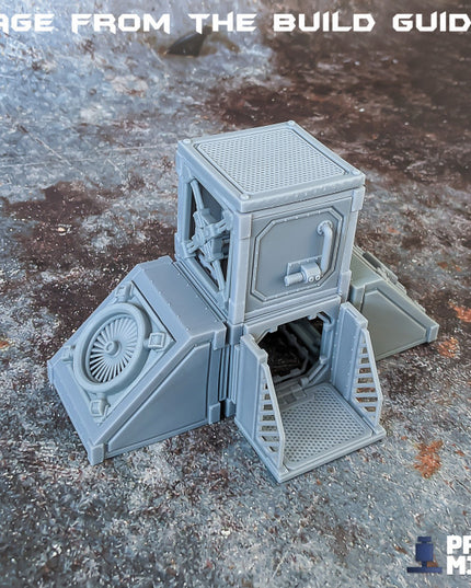 Dockyard Crane & Modular Buildings Set - Ironside Docks Collection