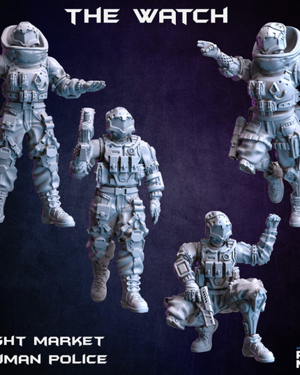 The Watch Cyberpunk Police (modular) - Night Market Collection