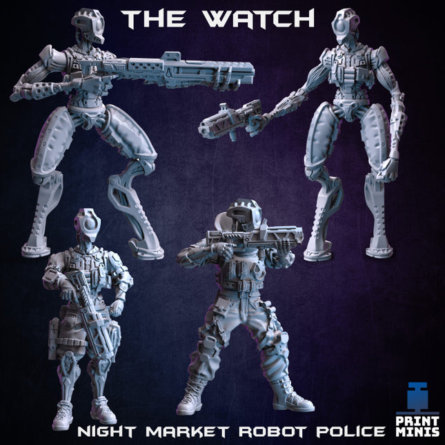 The Watch Cyberpunk Police (modular) - Night Market Collection
