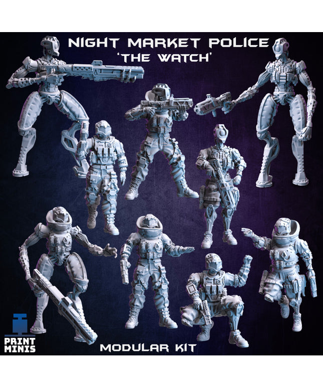 The Watch Cyberpunk Police (modular) - Night Market Collection