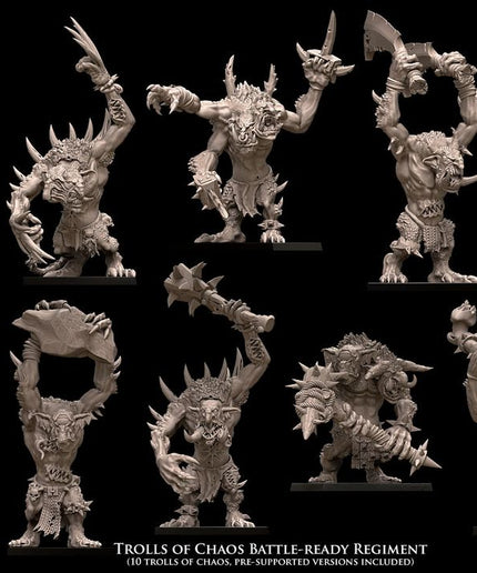 Trolls of Chaos Battle-Ready regiment (10 Trolls of Chaos)